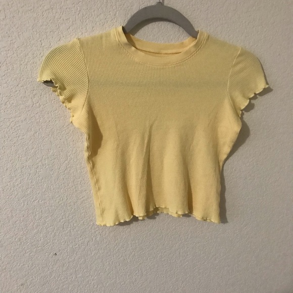 Brandy Melville Tops - Brandy Melville Thermal Crop Tee